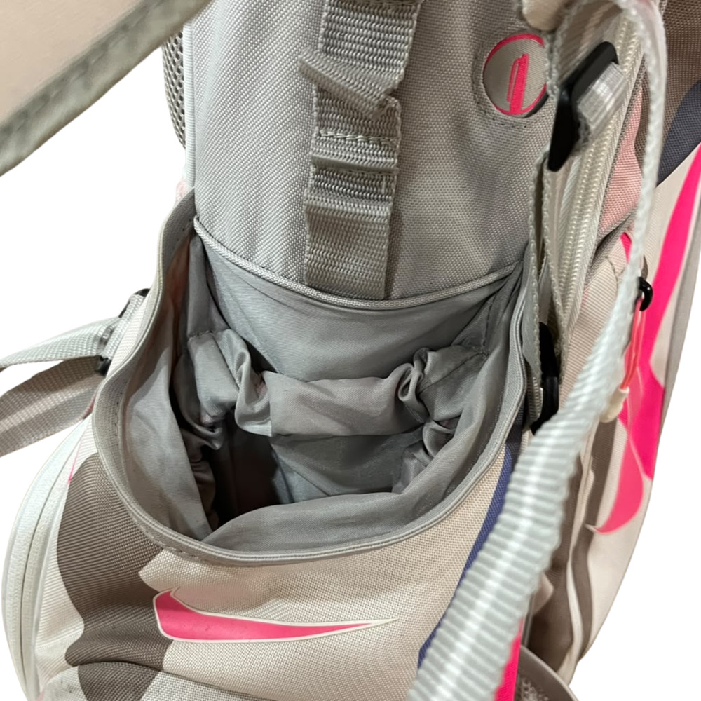 Nike Xtreme Sport IV Women's 8-Way Stand Golf Bag Dual Strap Gray/Pink Rain Hood - Picture 13 of 15